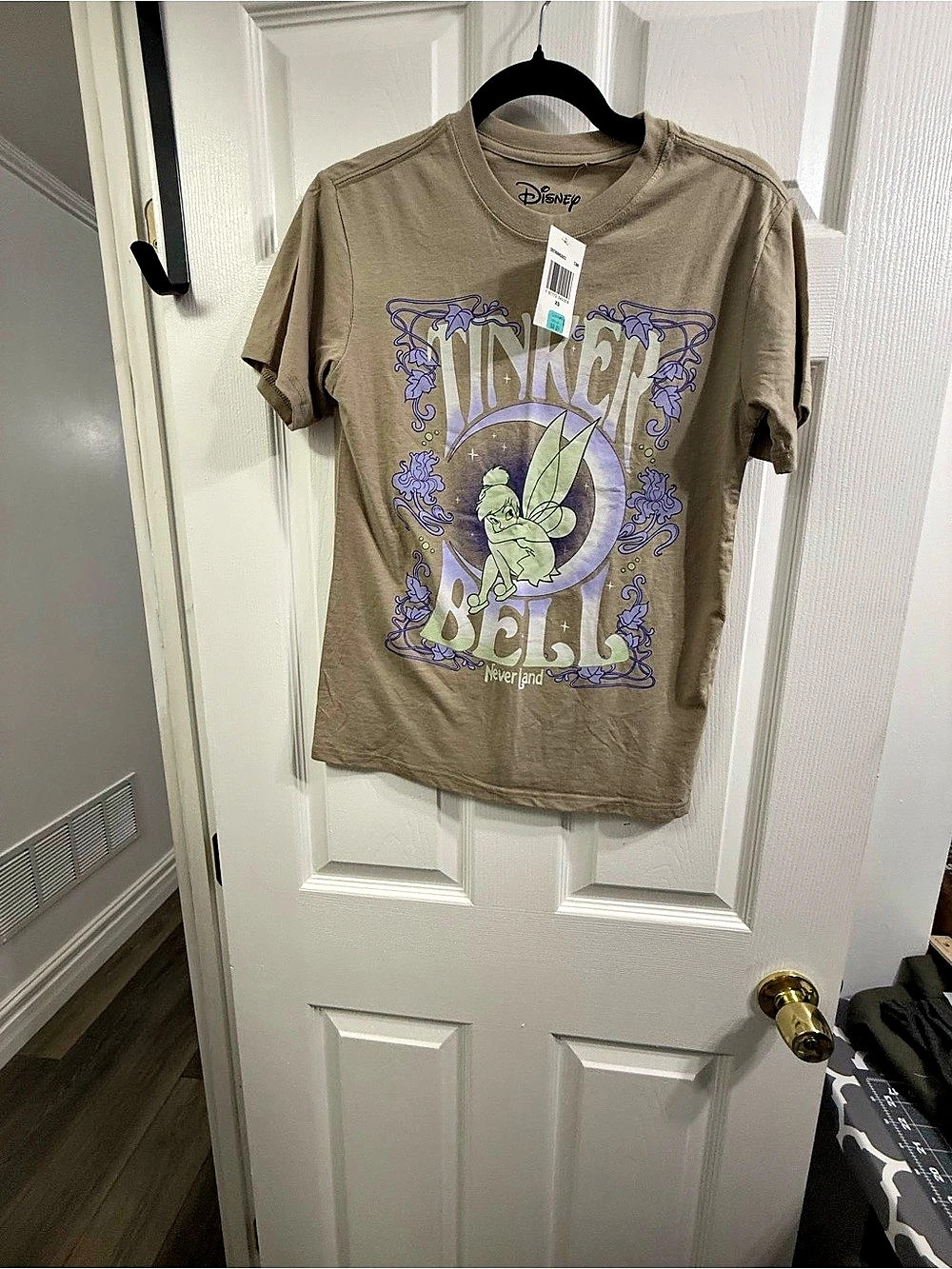 Disney Tinker Bell Neverland graphic tee Graphic Tee Brown XS NWT